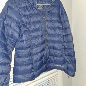 Eddie Bauer Navy Quilted Jacket